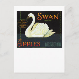 Swan Brand Äpfel Postkarte