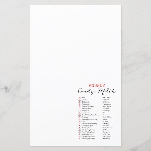 Swan Brautparty Game PRINED (Rückseite)