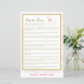 Swan Brautparty Game PRINED (Stehend Vorderseite)