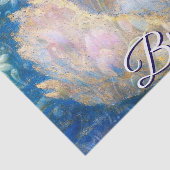 Swan Bride Veil Blue White Personalisiert Decoupag Seidenpapier (Ausschnitt)