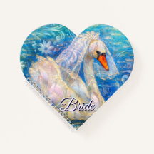 Swan Briw/Veil auf Water Blue White Personalisiert