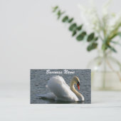 Swan Business Card Visitenkarte (Stehend Vorderseite)