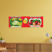 Swan Cherry LabelOakland, CA Leinwanddruck (Insitu (Wohnzimmer))