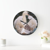 Swan Clock Große Wanduhr (Zuhause)