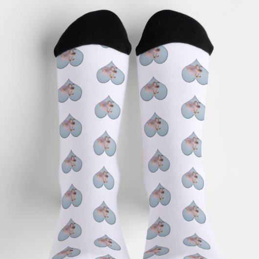 Swan Couple Life Partners Valentine  Socken (Oben)