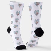 Swan Couple Life Partners Valentine  Socken (Gewinkelt)