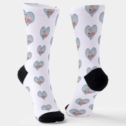 Swan Couple Life Partners Valentine  Socken (Gewinkelt)