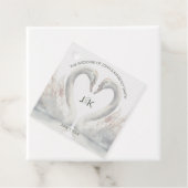 Swan Custom Wedding Geschenkanhänger (Beispiel)