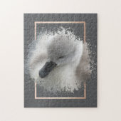Swan Cygnet Abstrakt Puzzle (Vertikal)