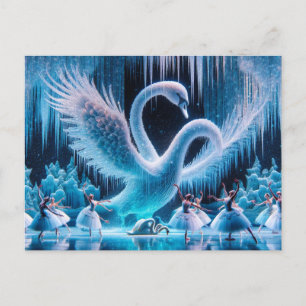Swan Dance Postcard Postkarte