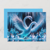 Swan Dance Postcard Postkarte (Vorne/Hinten)