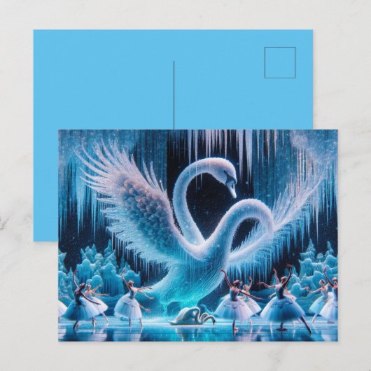 Swan Dance Postcard Postkarte (Vorne/Hinten)