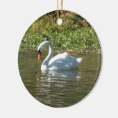 Swan-Dekoration Keramikornament (Links)