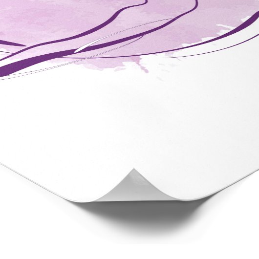 Swan Dive Pilates Pose Minimal Pilates Pose Poster (Ecke)