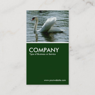 Swan - Dunkelgrün Visitenkarte