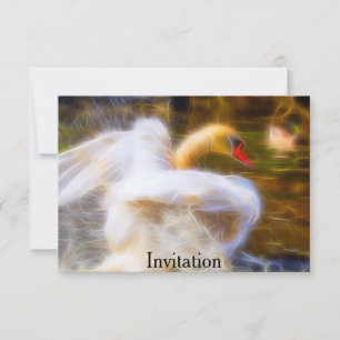 Swan-Einladung Einladung
