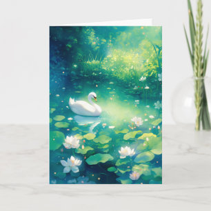 Swan Elegance in Still Waters Karte