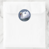 SWAN ELEGANCE RUNDER AUFKLEBER (Tasche)