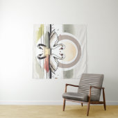 Swan Embrace in Dusk Wandteppich (Beispiel (Horizontal))