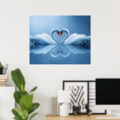 Swan Eternal Liebe Poster (Heimbüro)