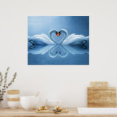 Swan Eternal Liebe Poster (Küche)