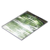 Swan-Familie am Fluss Notizblock (Linke Seite)