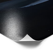 Swan Family on Black Lake Artwork Fotodruck (Ecke)