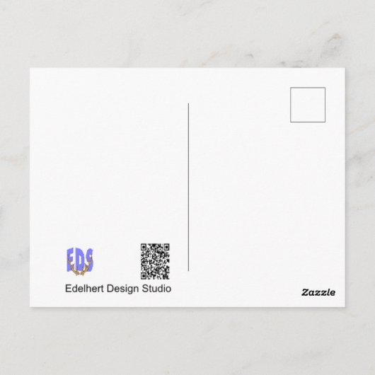 Swan Family on Cycle Path DIY Postkarte (Rückseite)