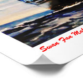 Swan Fan Makkum Poster (Ecke)