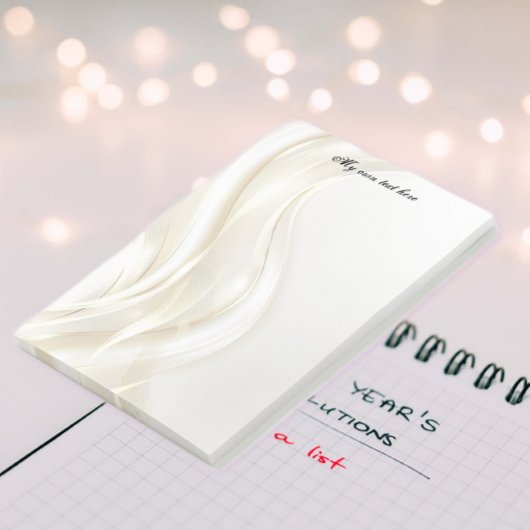 Swan Feathers Post-it Klebezettel