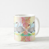 Swan Floral Tasse (VorderseiteRechts)