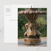 Swan Fountain Postcard Postkarte (Vorne/Hinten)