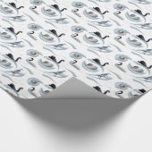 Swan Frenzy Wrapping Paper (Farbe auswählen) Geschenkpapier (Ecke)