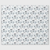 Swan Frenzy Wrapping Paper (Farbe auswählen) Geschenkpapier (Flach)