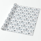 Swan Frenzy Wrapping Paper (Farbe auswählen) Geschenkpapier (Ungerollt)