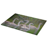 Swan Glass Cutting Board Schneidebrett (Ecke)