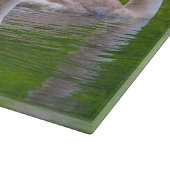Swan Glass Cutting Board Schneidebrett (Ecke)