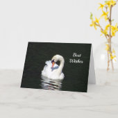 Swan Glückwunsch Hochzeitskarte Karte (Gelbe Blume)