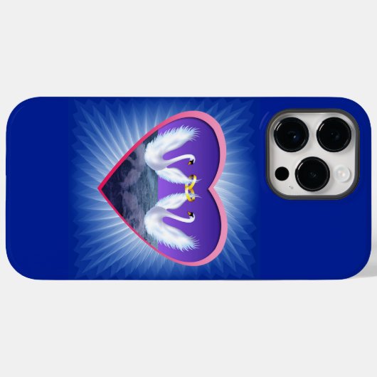 Swan-Hochzeit Case-Mate iPhone Hülle (Rückseite (Horizontal))