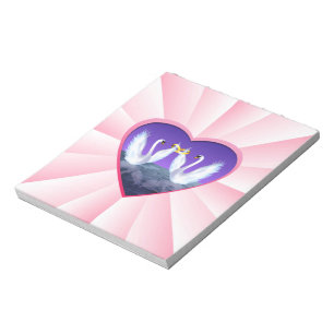 Swan-Hochzeit Notizblock