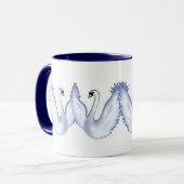 Swan-Hochzeit Tasse (Vorderseite Links)