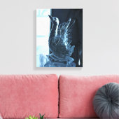 Swan Ice Sculpture, Quebec, Kanada Leinwanddruck (Insitu (Wohnzimmer))