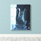 Swan Ice Sculpture, Quebec, Kanada Leinwanddruck (Insitu (Holzboden))