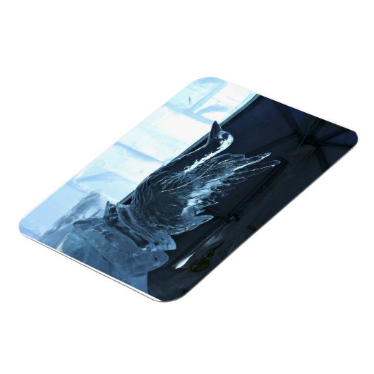 Swan Ice Sculpture, Quebec, Kanada Magnet (Linke Seite)