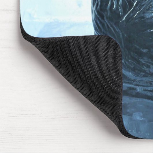 Swan Ice Sculpture, Quebec, Kanada Mousepad (Ecke)