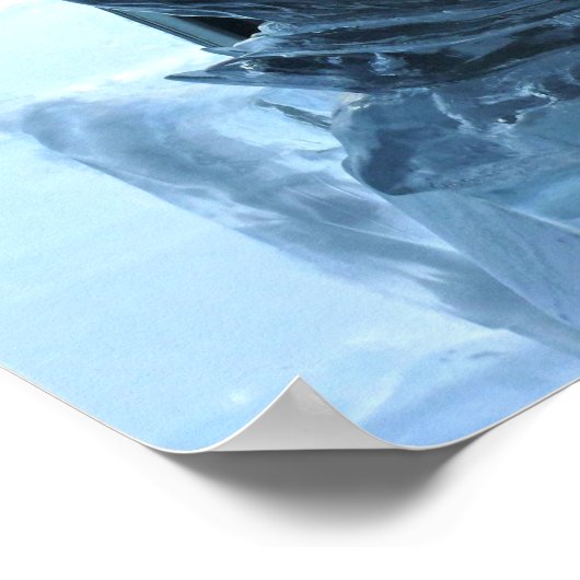 Swan Ice Sculpture, Quebec, Kanada Poster (Ecke)