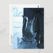 Swan Ice Sculpture, Quebec, Kanada Postkarte (Vorne/Hinten)