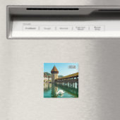 Swan in Luzern Schweiz Reise Magnet (In Situ (Geschirrspüler))