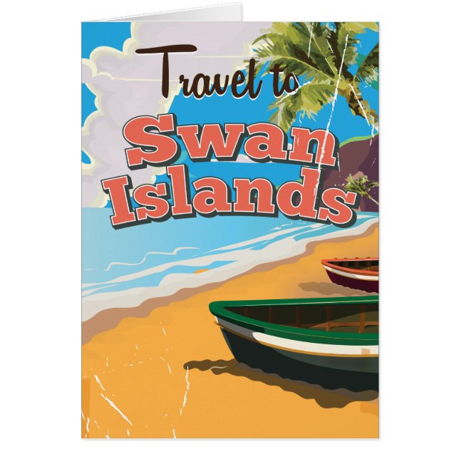 Swan Islands Vintage Reiseplakat. (Vorne)