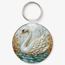 Swan Jewel Tones Hartglas #1